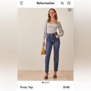 Reformation long sleeve top